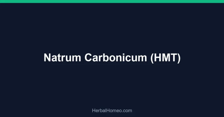 Natrum Carbonicum (HMT)