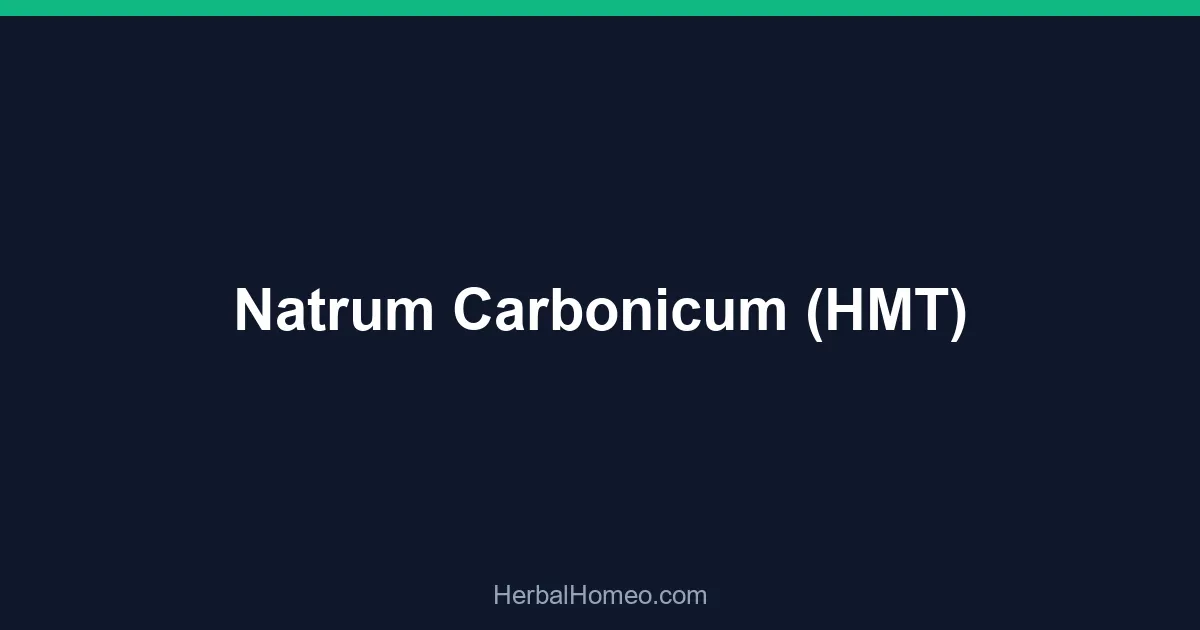 Natrum Carbonicum (HMT)