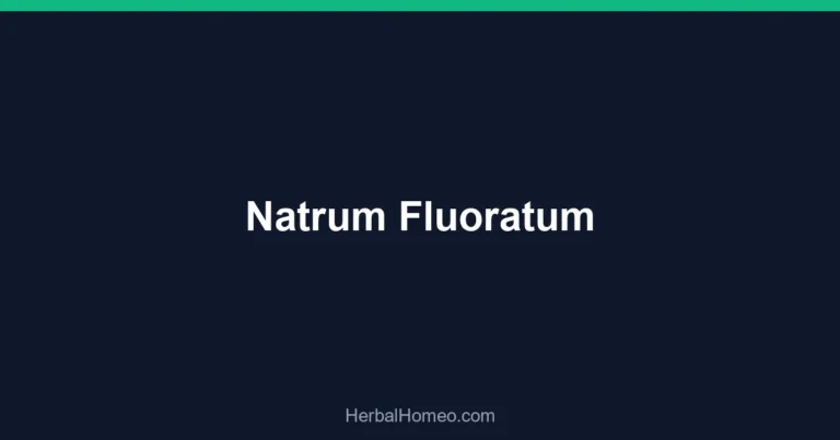 Natrum Fluoratum
