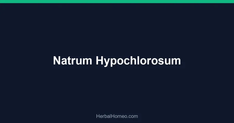 Natrum Hypochlorosum