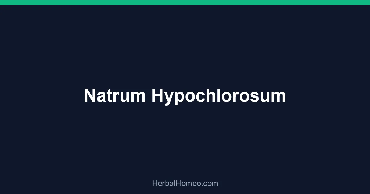 Natrum Hypochlorosum