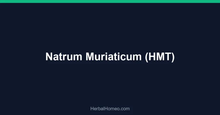 Natrum Muriaticum (HMT)