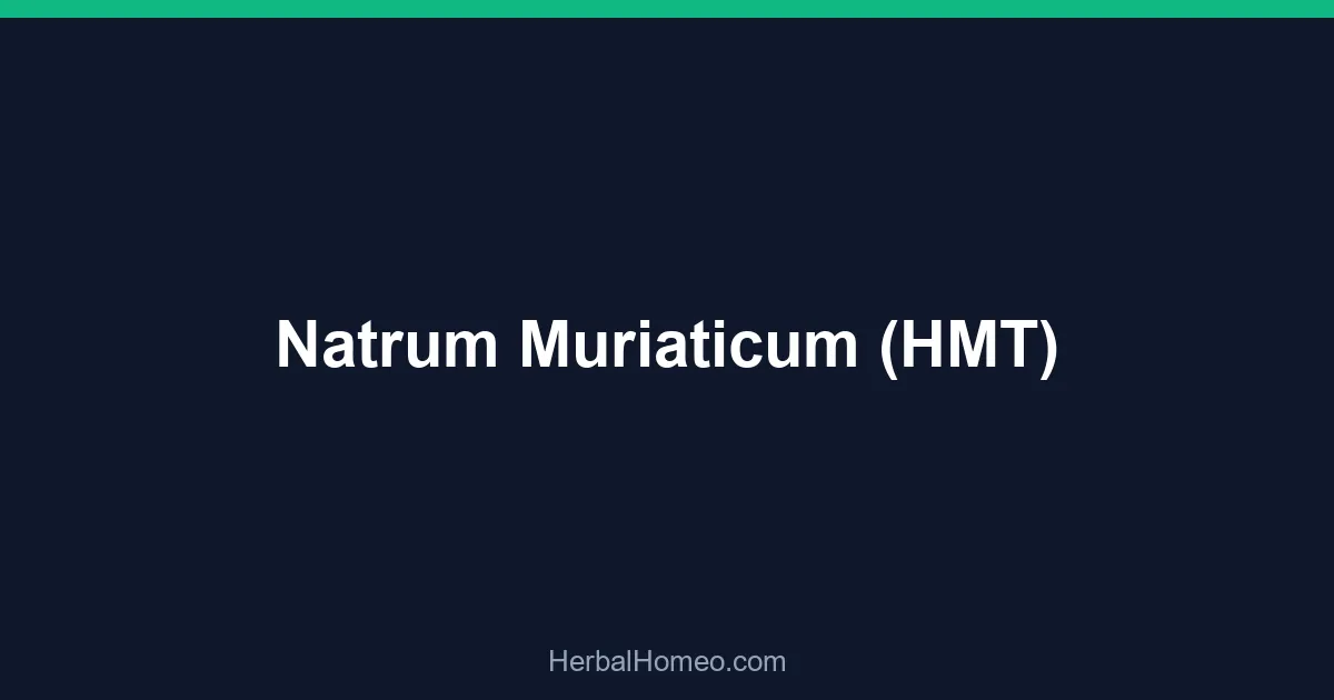 Natrum Muriaticum (HMT)