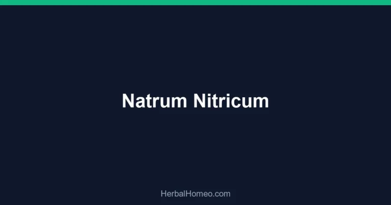 Natrum Nitricum
