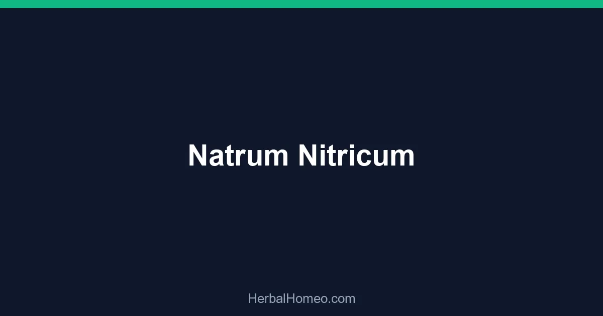 Natrum Nitricum