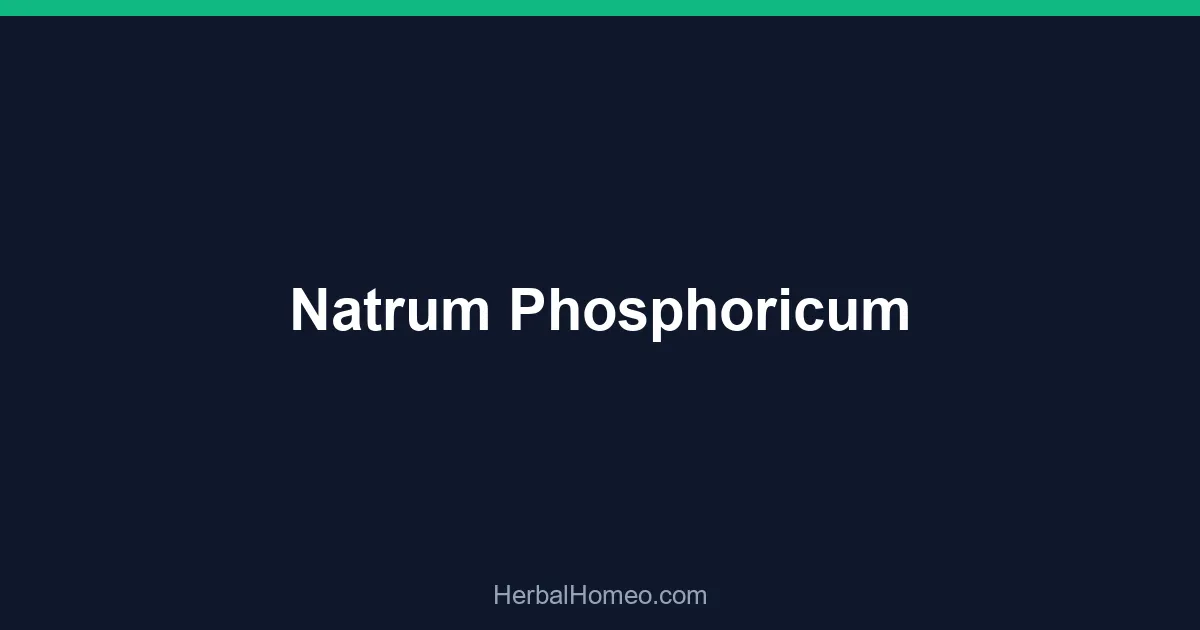 Natrum Phosphoricum