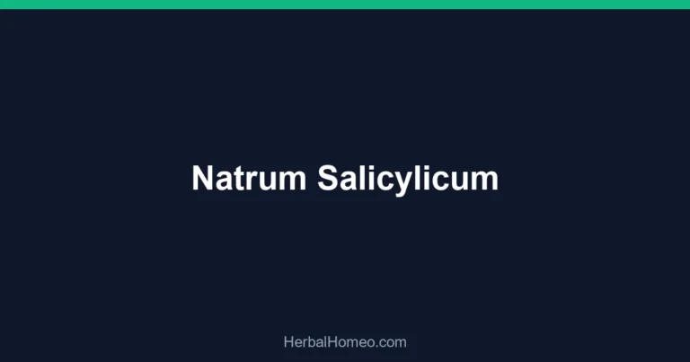 Natrum Salicylicum