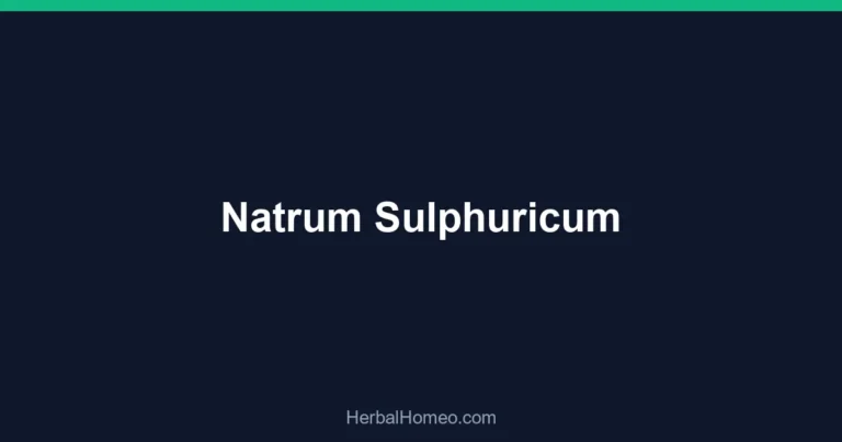 Natrum Sulphuricum