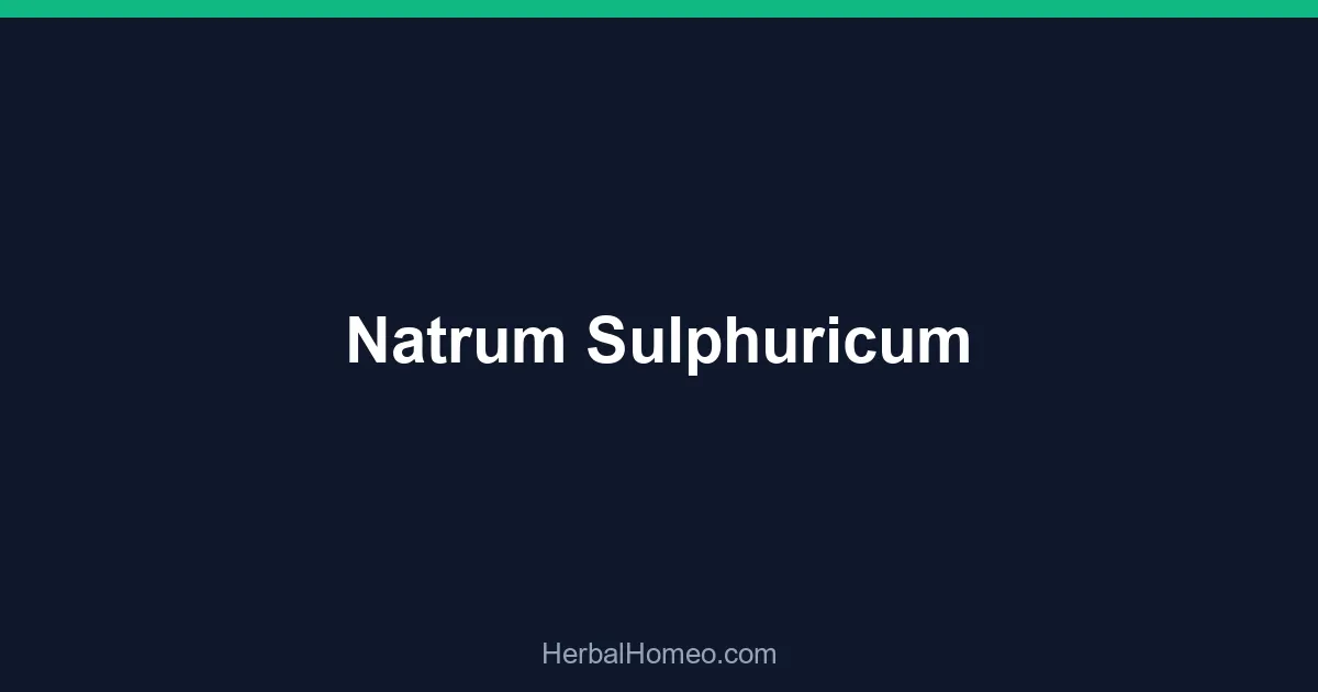 Natrum Sulphuricum