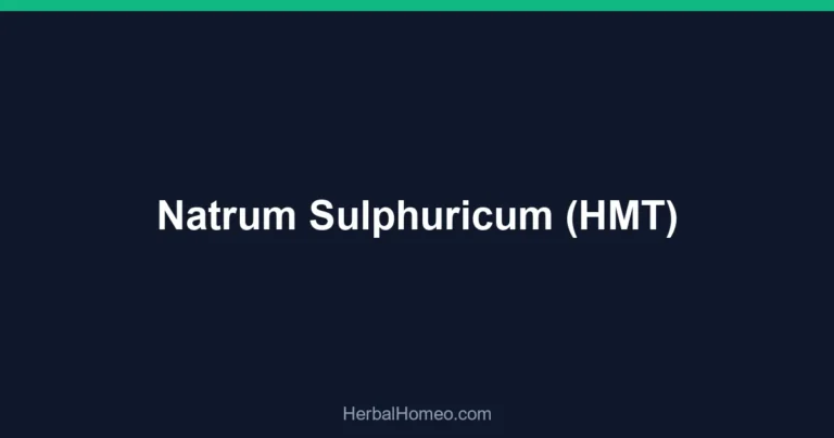 Natrum Sulphuricum (HMT)