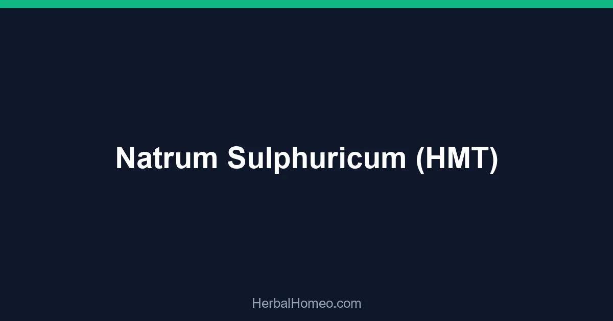 Natrum Sulphuricum (HMT)