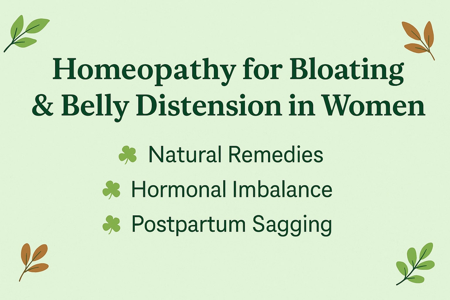 Natural Remedies for Women’s Abdominal Swelling & Bloating