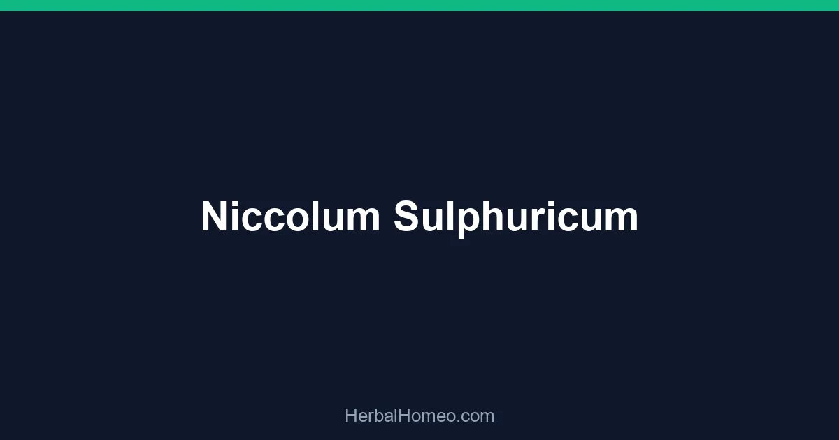 Niccolum Sulphuricum