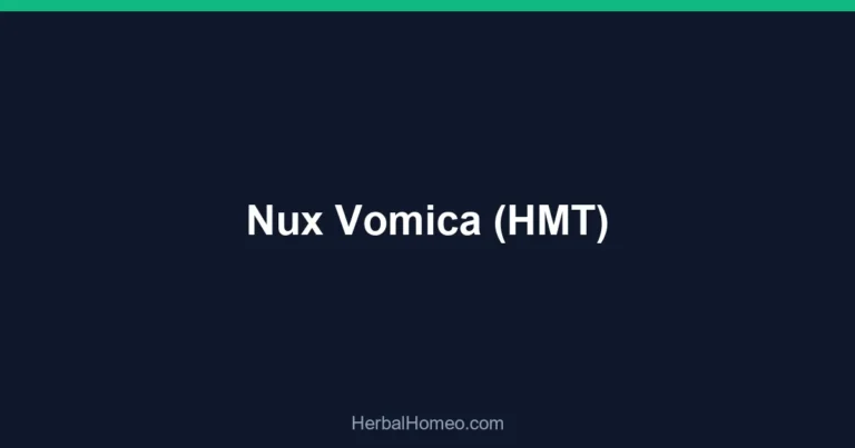 Nux Vomica (HMT)