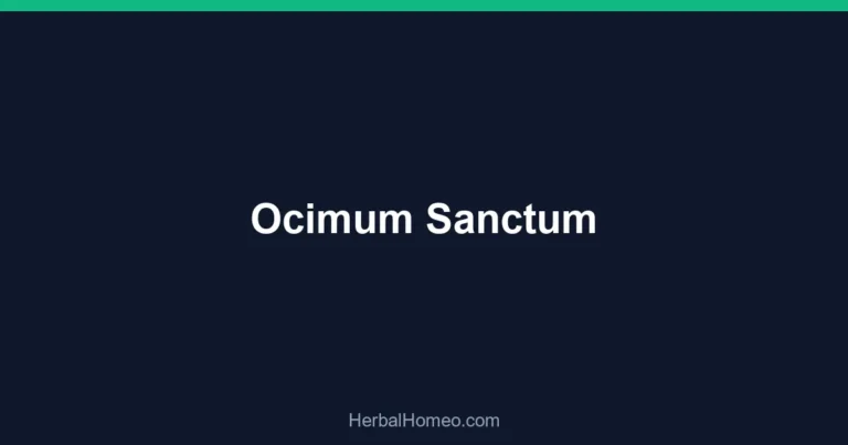 Ocimum Sanctum