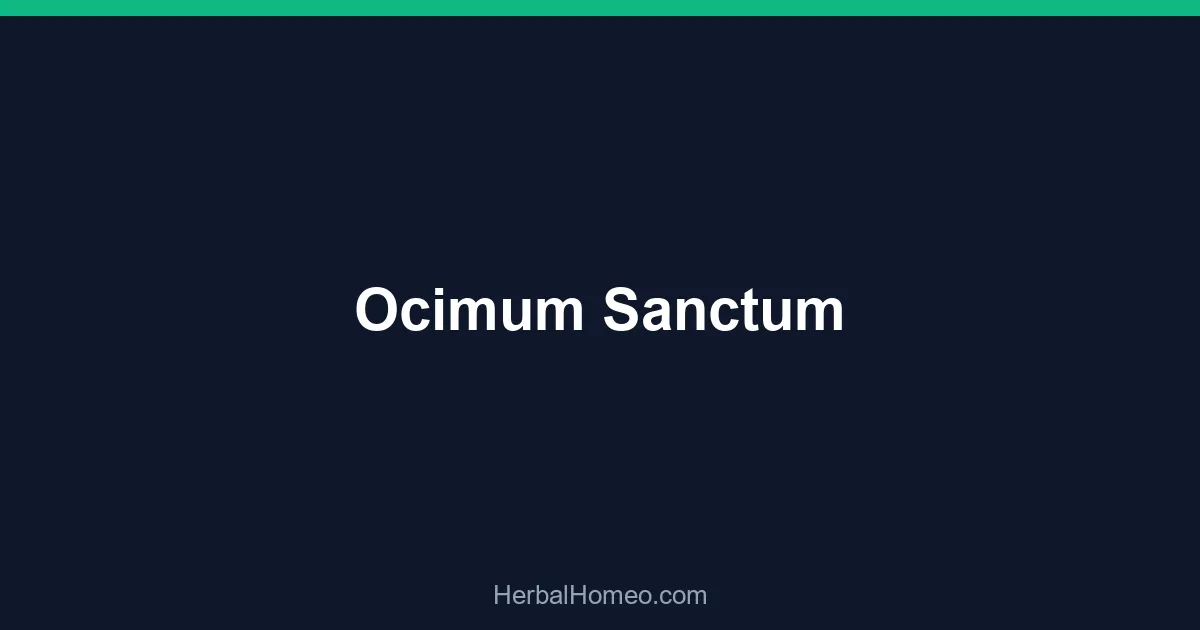 Ocimum Sanctum