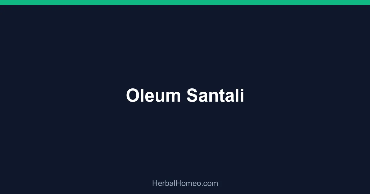 Oleum Santali