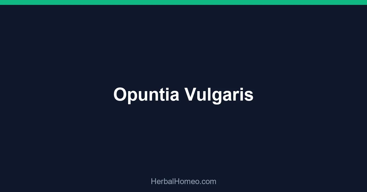 Opuntia Vulgaris