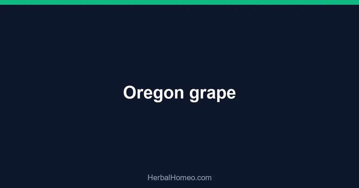 Oregon grape