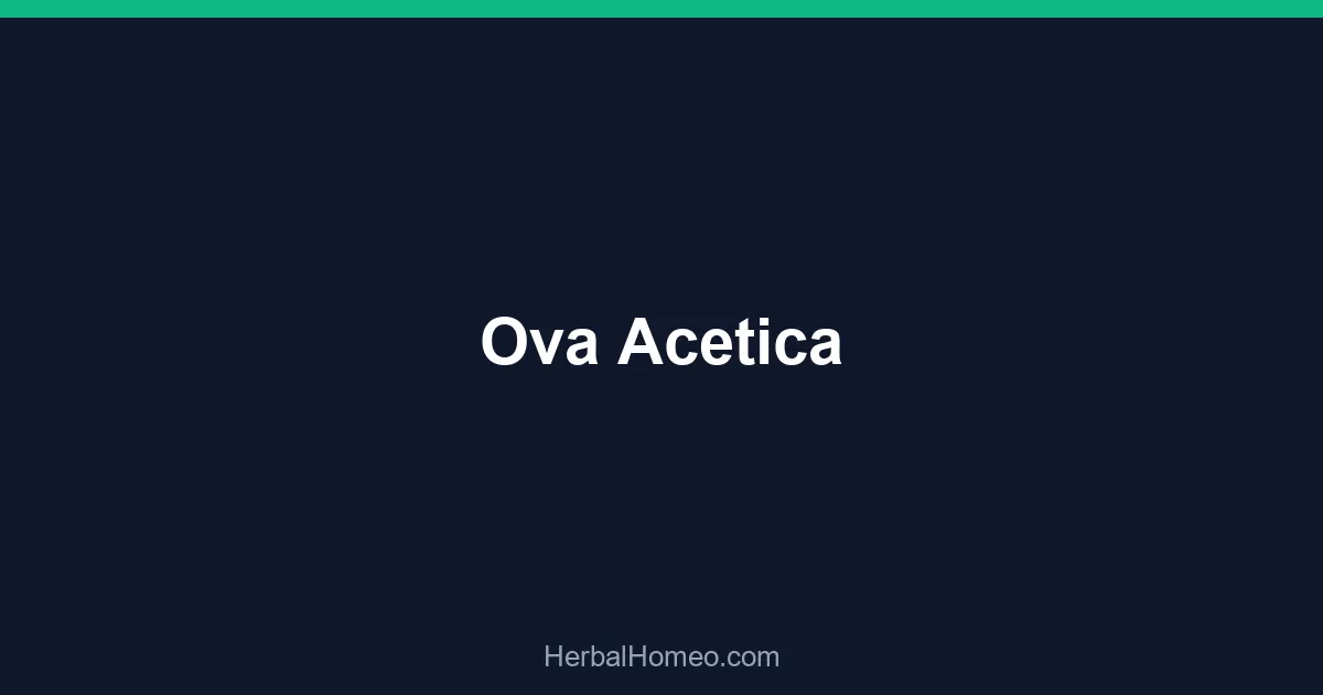 Ova Acetica