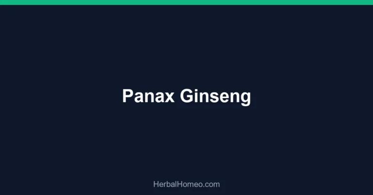 Panax Ginseng