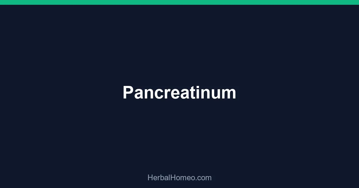 Pancreatinum
