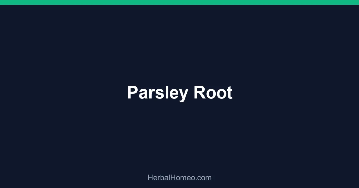 Parsley Root