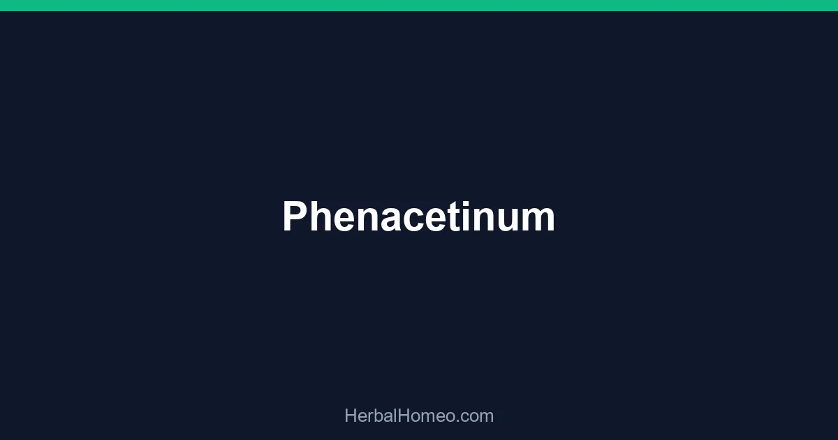 Phenacetinum
