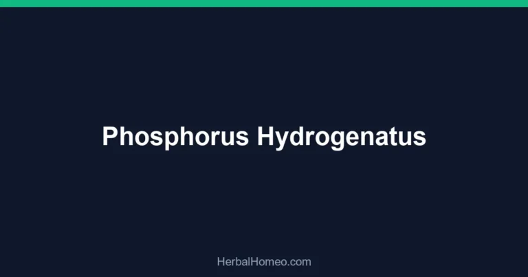 Phosphorus Hydrogenatus