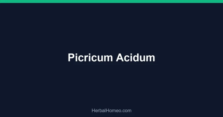 Picricum Acidum