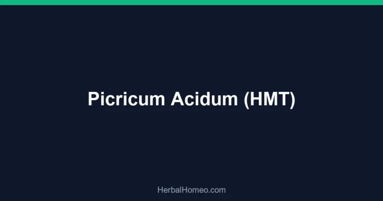 Picricum Acidum (HMT)