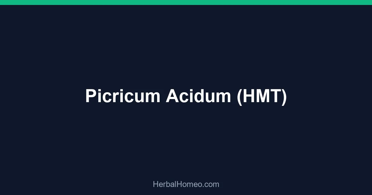 Picricum Acidum (HMT)