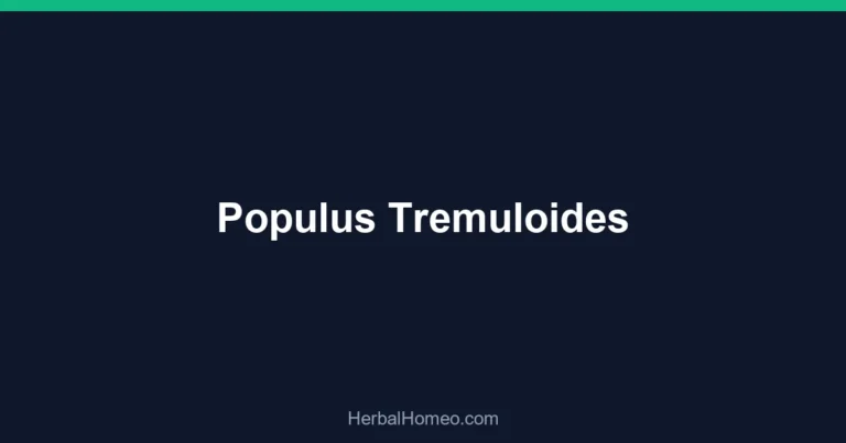 Populus Tremuloides