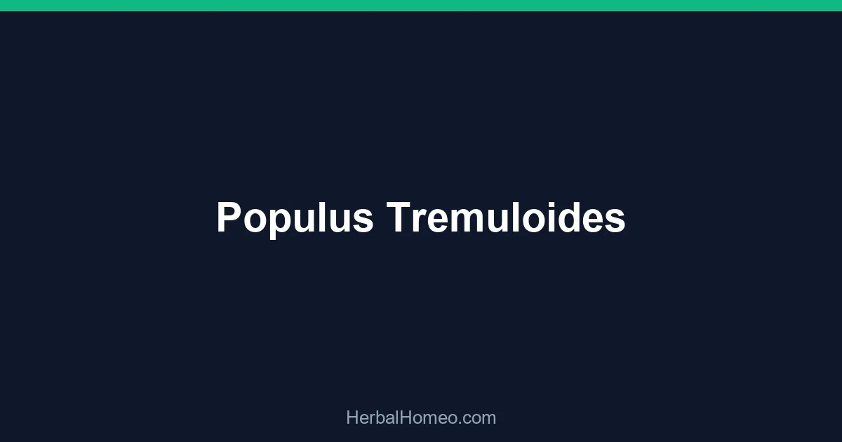 Populus Tremuloides