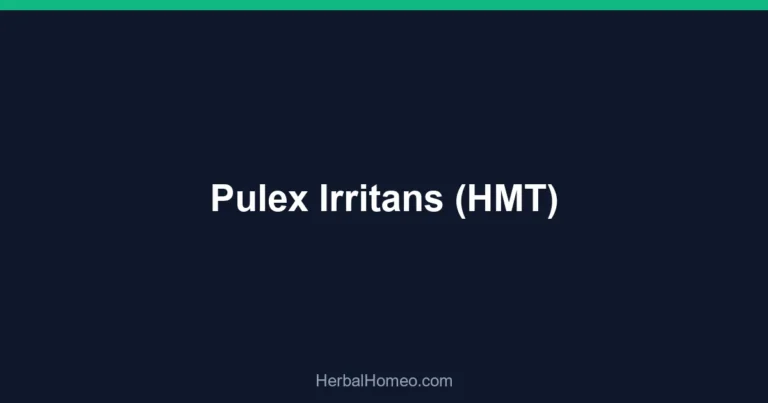 Pulex Irritans (HMT)