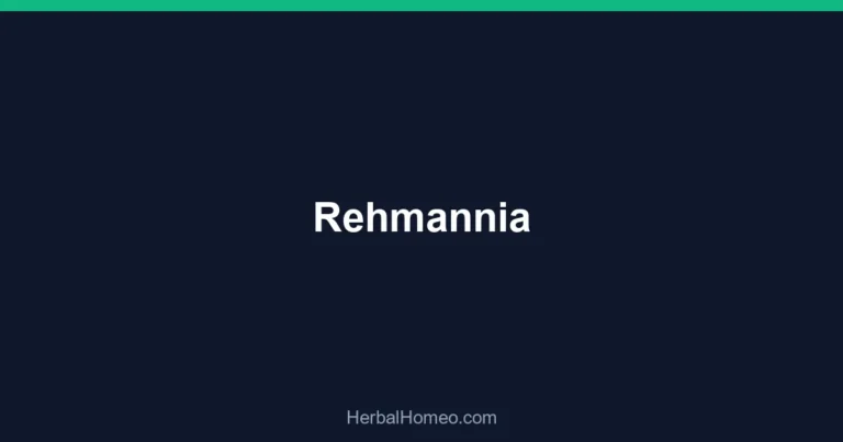 Rehmannia