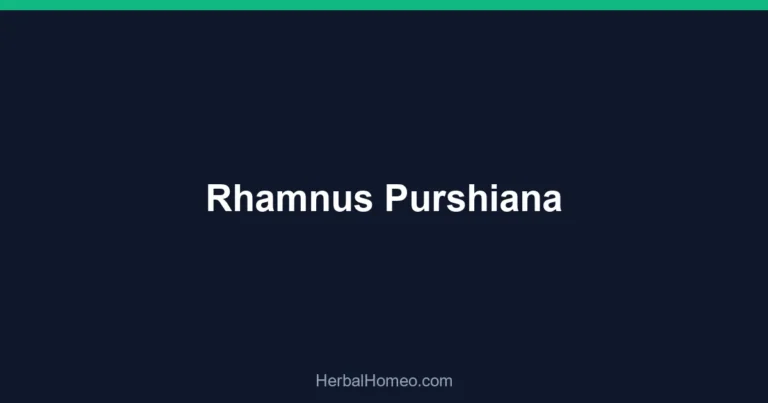 Rhamnus Purshiana