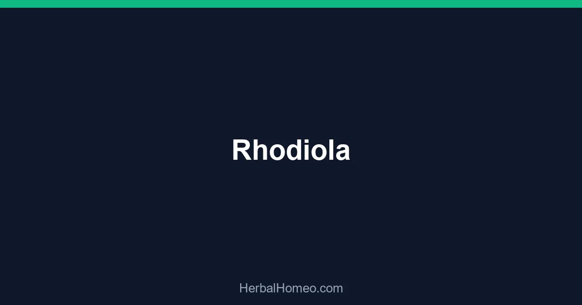Rhodiola