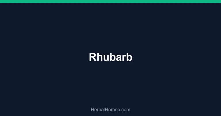 Rhubarb