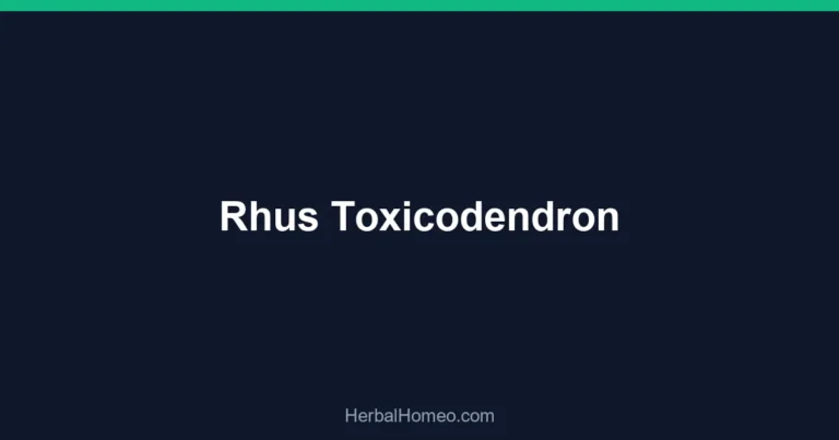 Rhus Toxicodendron