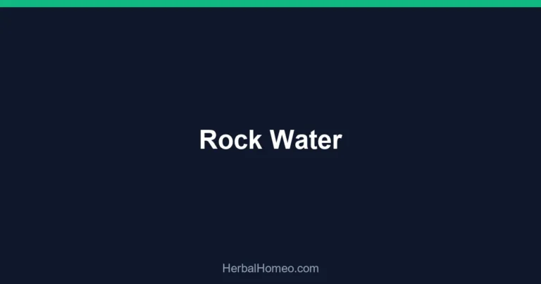 Rock Water