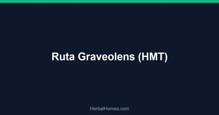 Ruta Graveolens (HMT)