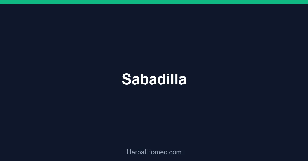 Sabadilla