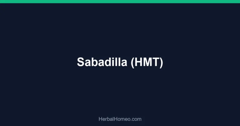 Sabadilla (HMT)