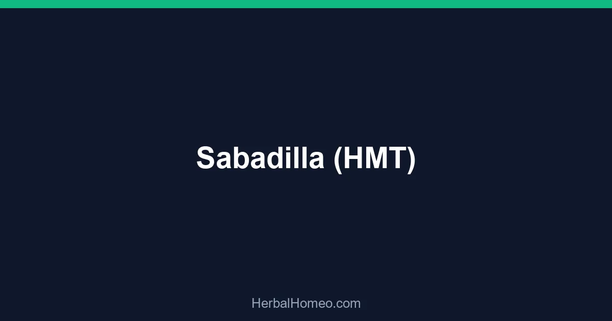 Sabadilla (HMT)
