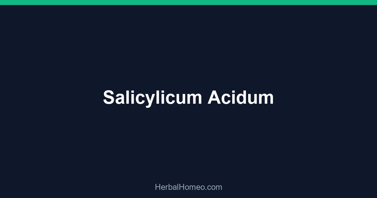 Salicylicum Acidum