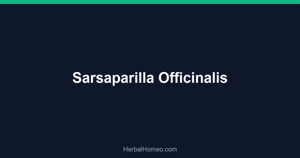 Sarsaparilla Officinalis