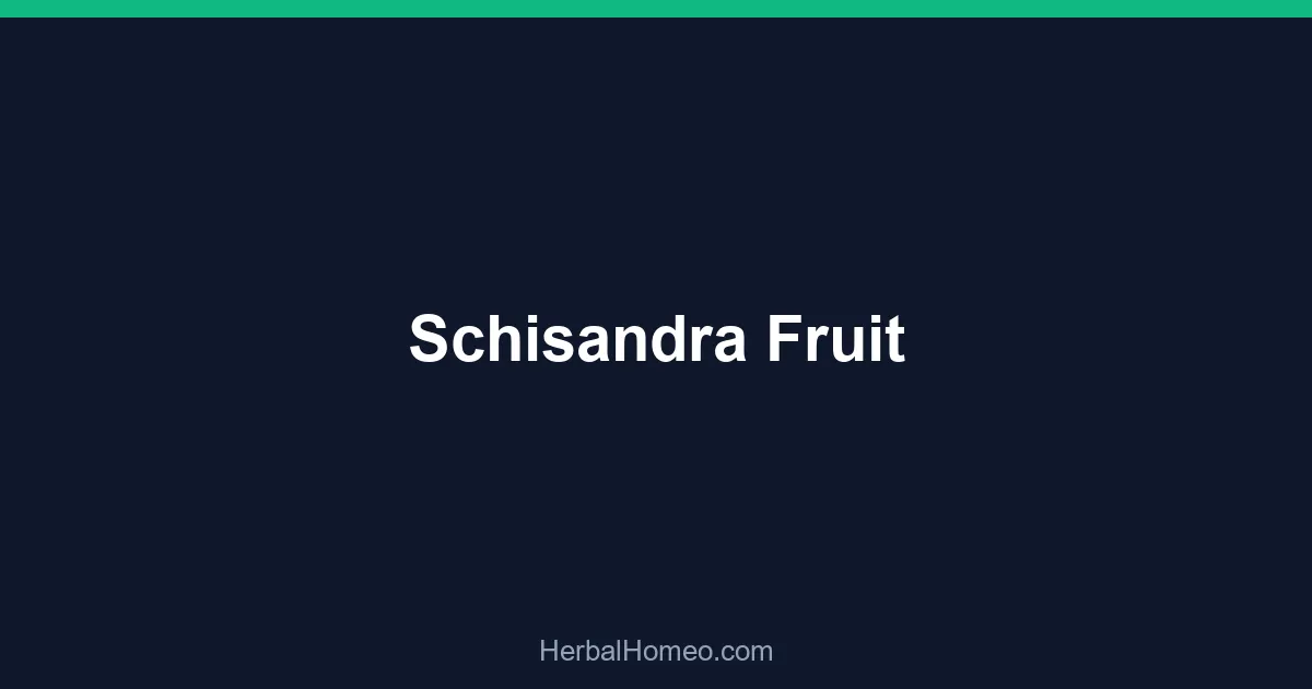 Schisandra Fruit