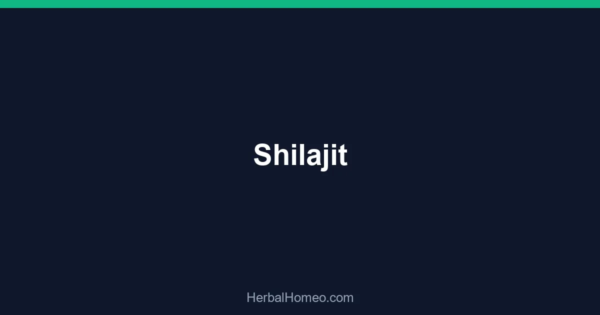 Shilajit