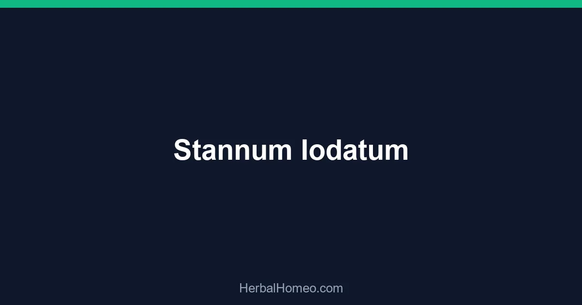 Stannum Iodatum